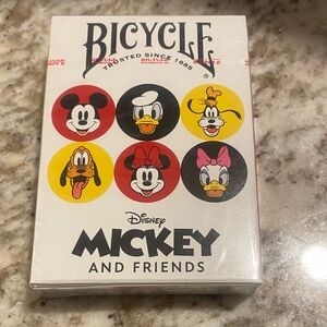 Bicycle Disney Mickey and Friends Playing Cards deck. NWT NIP Family Game Night